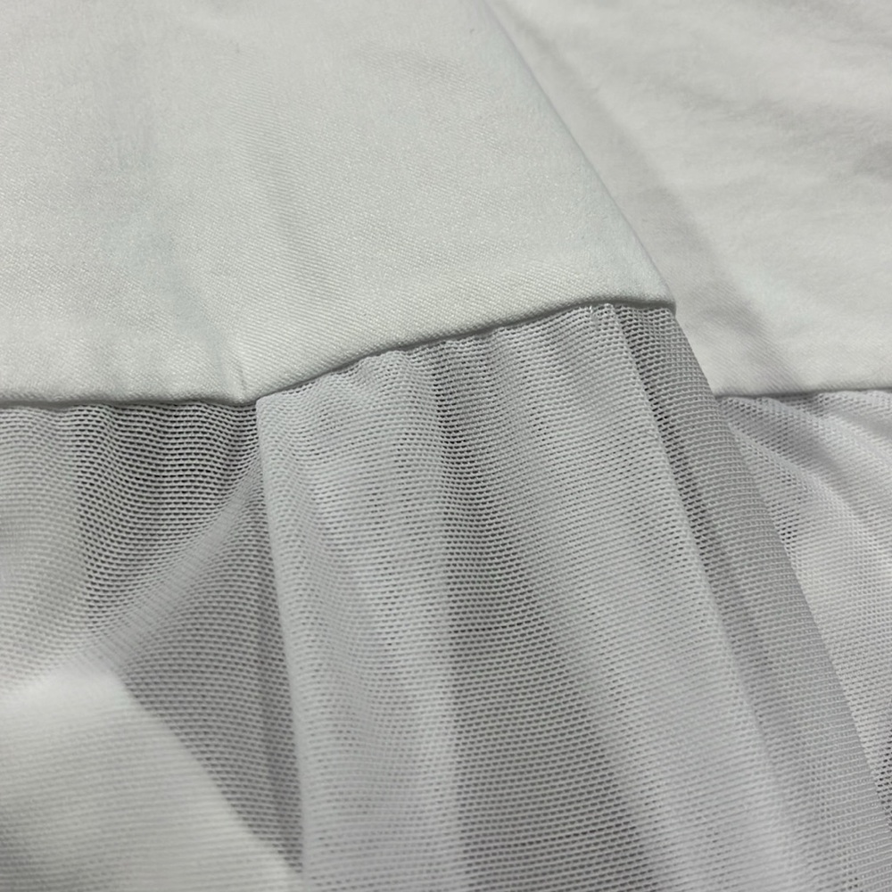 ANATOMIE Made in Italy Mesh Button Long SLV Contemporary City-Chic White Top M - Picture 11 of 16